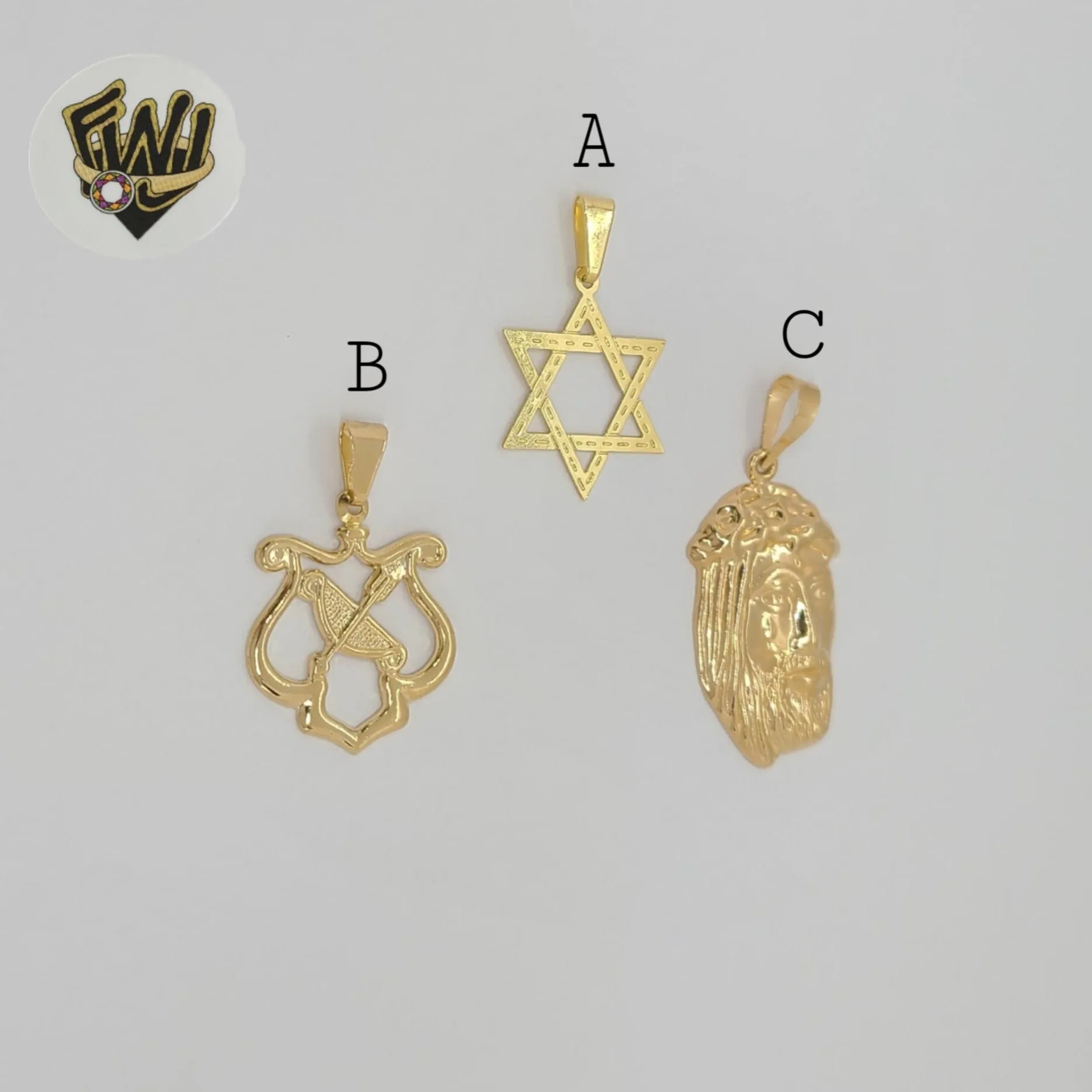 (1-2127-1) Gold Laminate - Religious Pendants - BGF