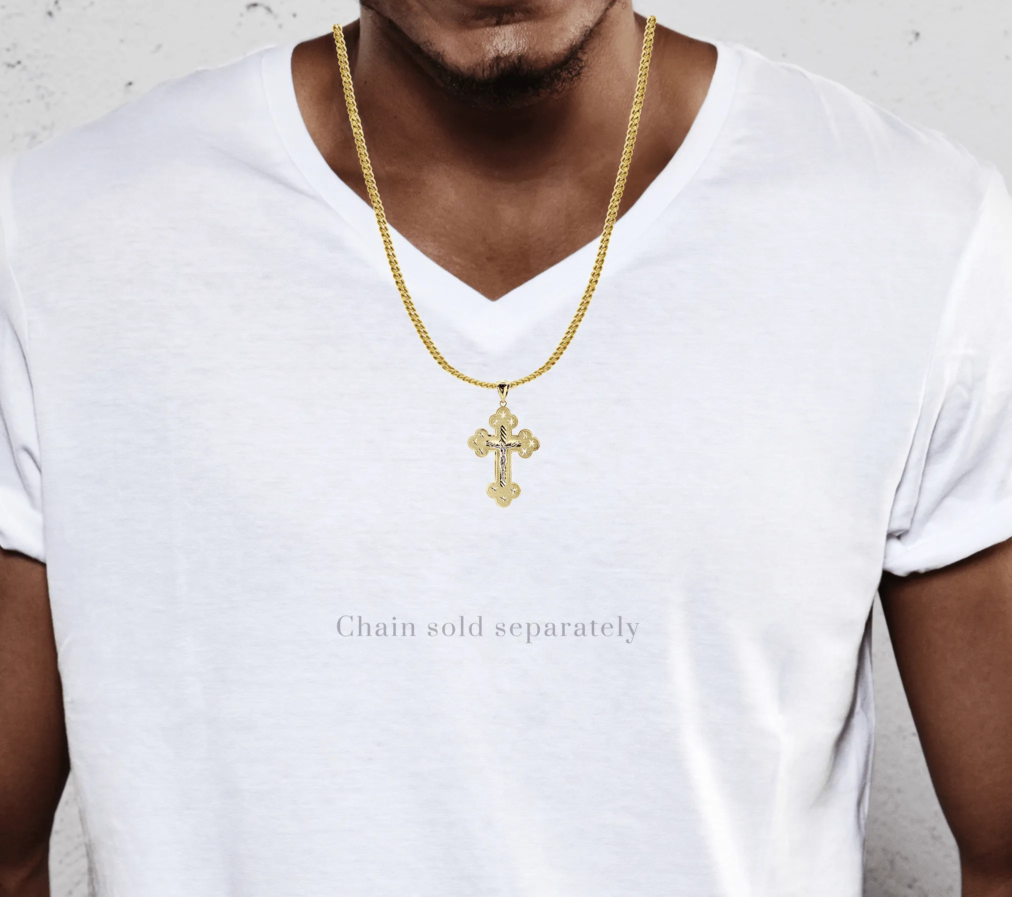 10K Gold Cross / Crucifix Pendant  |  5.9 Grams