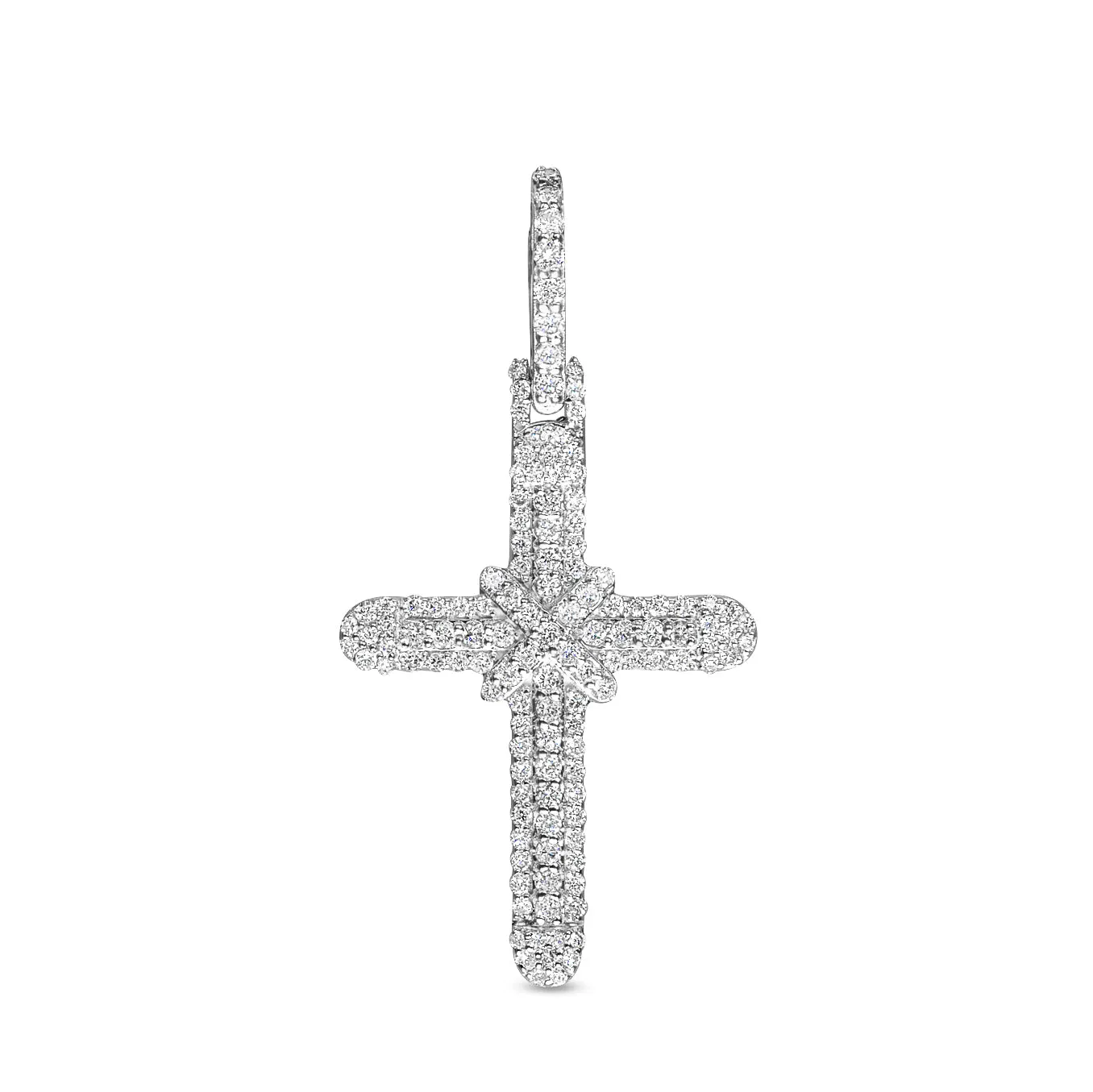 10K Yellow Gold Diamond Cross Pendant 0.82 ctw