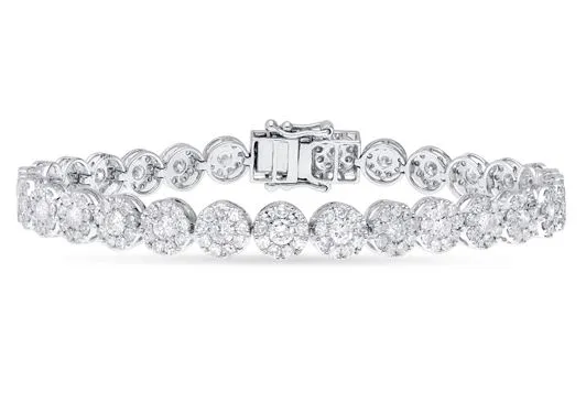 14K 4.83CT DIAMOND BRACELET