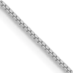 14KT White Gold 20-inch 0.7MM Box Pendant Chain