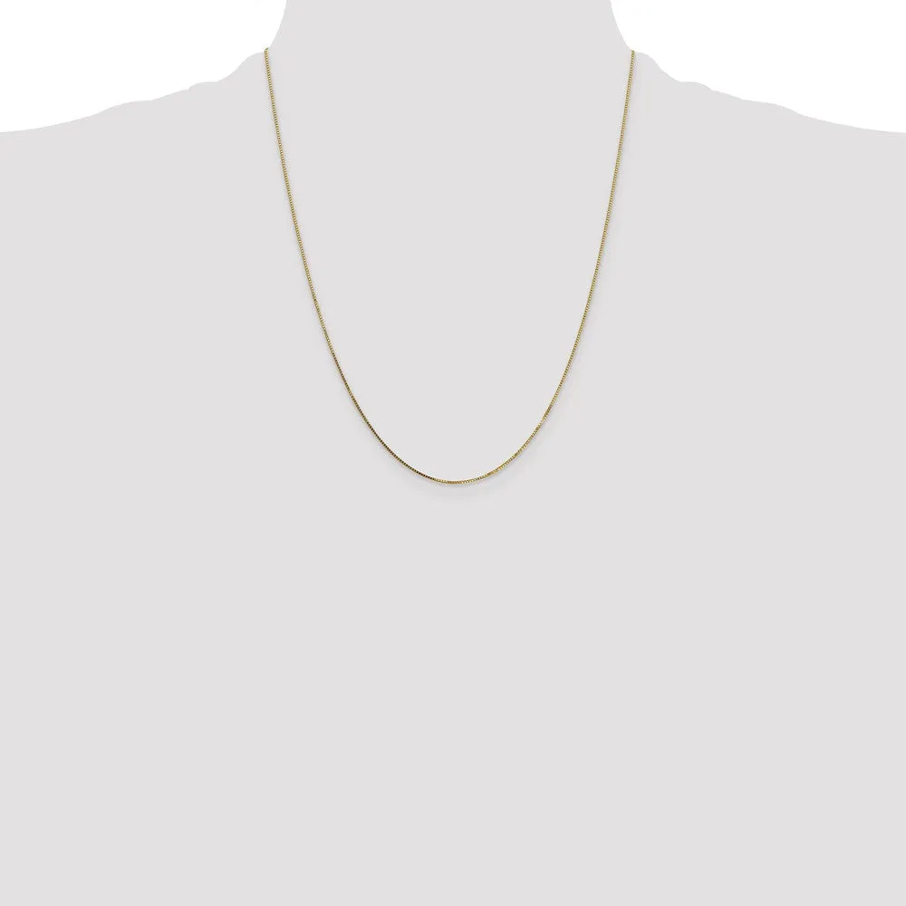 14KT Yellow Gold 22-inch 0.7MM Box Pendant Chain