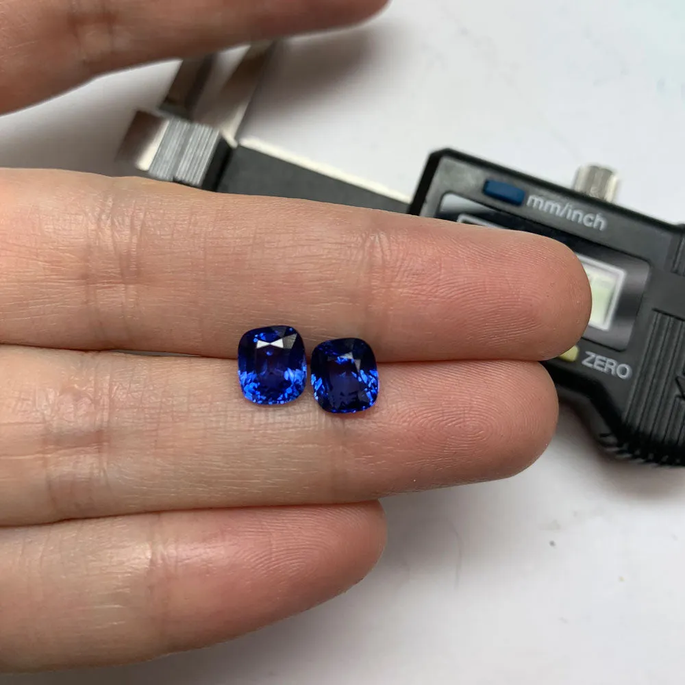 3.50 Carat Sapphire Stud Earrings