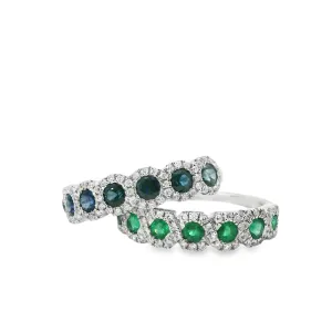 7 Gemstone & Diamond Halo Rings