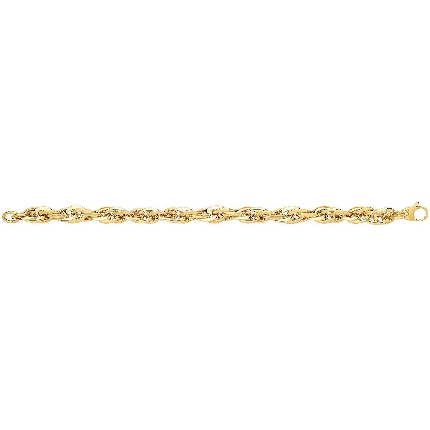 9CT GOLD ENTWINED FANCY BRACELET