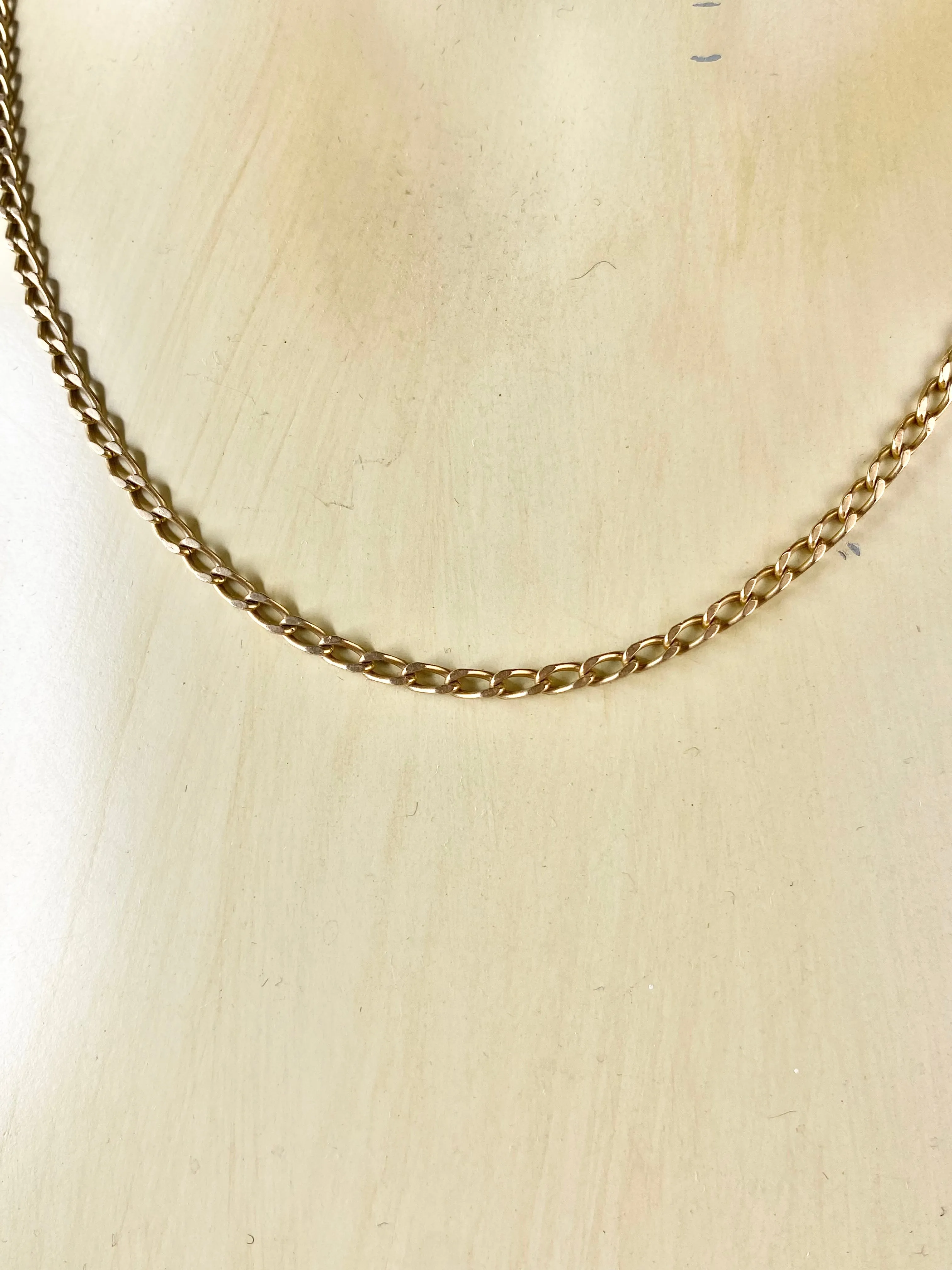 9K Italian Made Gold Cable Chain Necklace