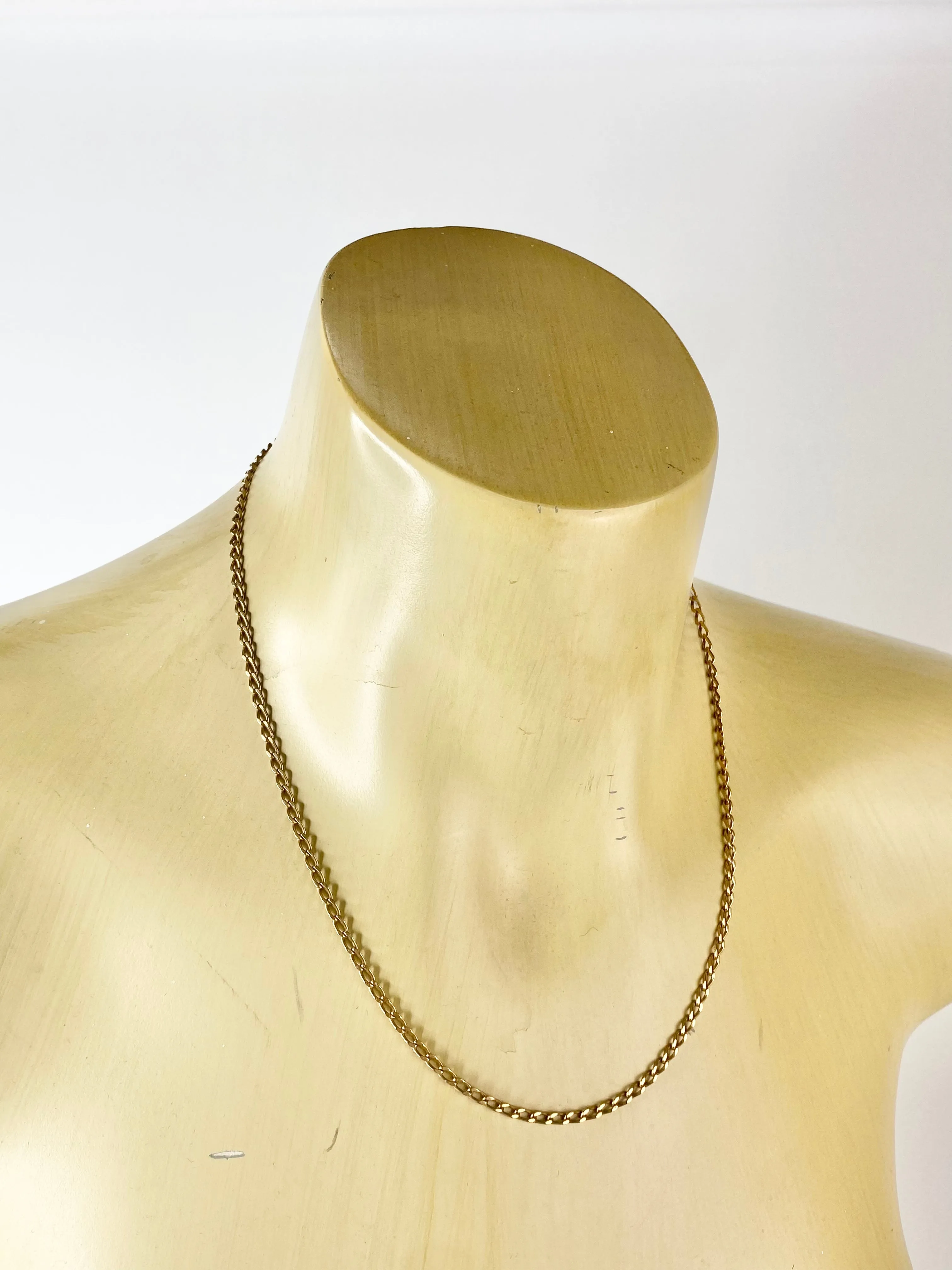 9K Italian Made Gold Cable Chain Necklace