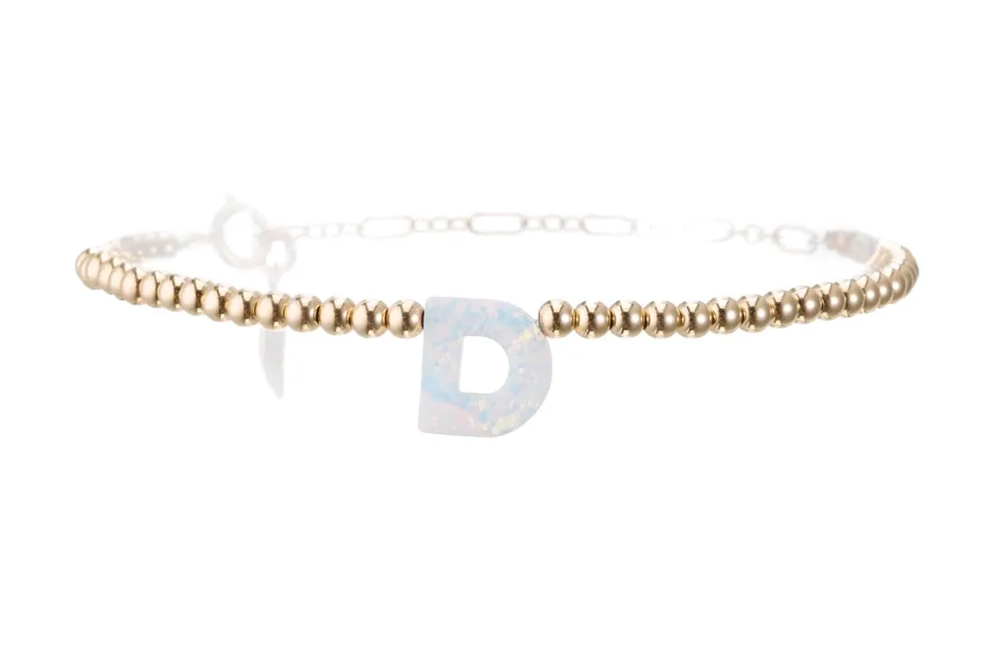 A-M INITIALS OPAL BRACELETS