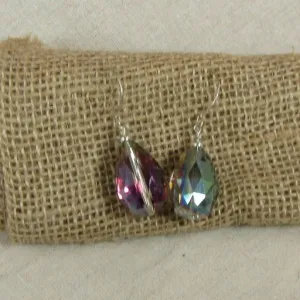 A/B Crystal Tear Drop Earrings