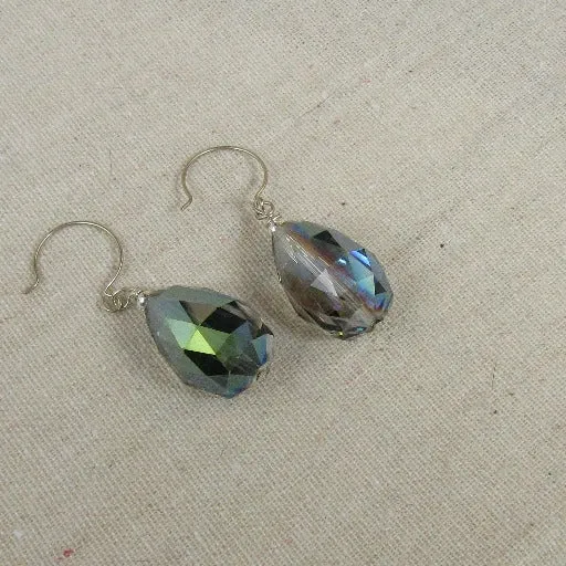 A/B Crystal Tear Drop Earrings