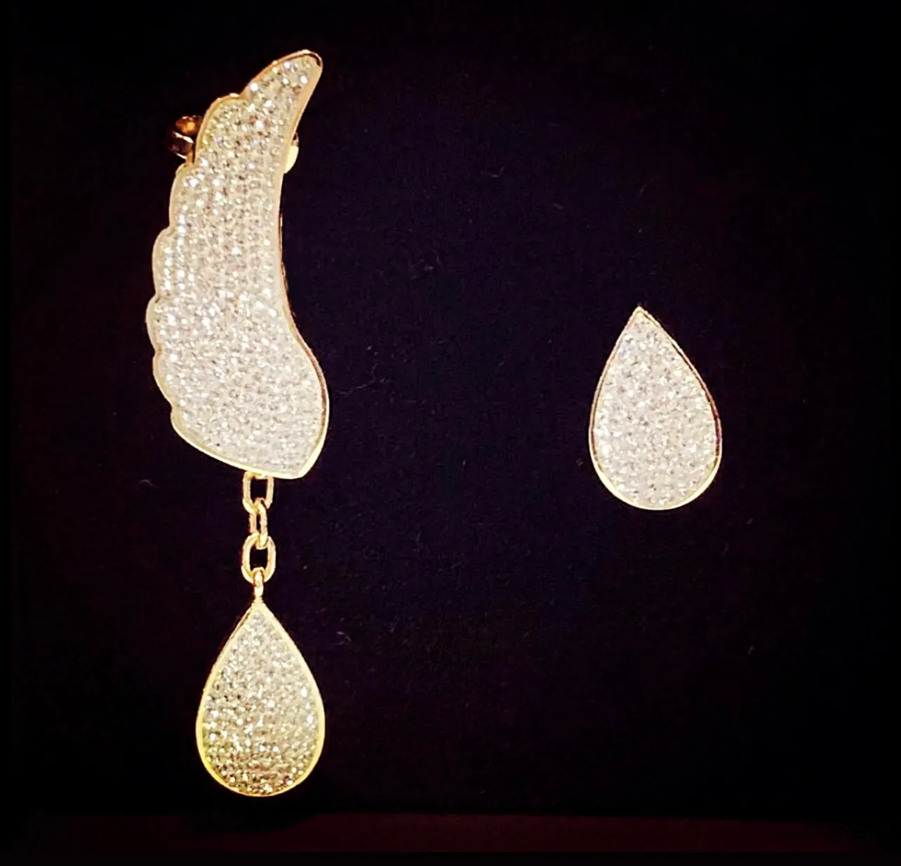 Angel wing earrings