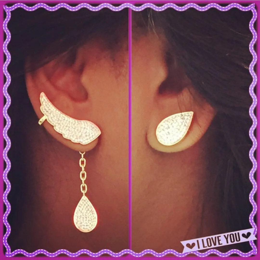 Angel wing earrings