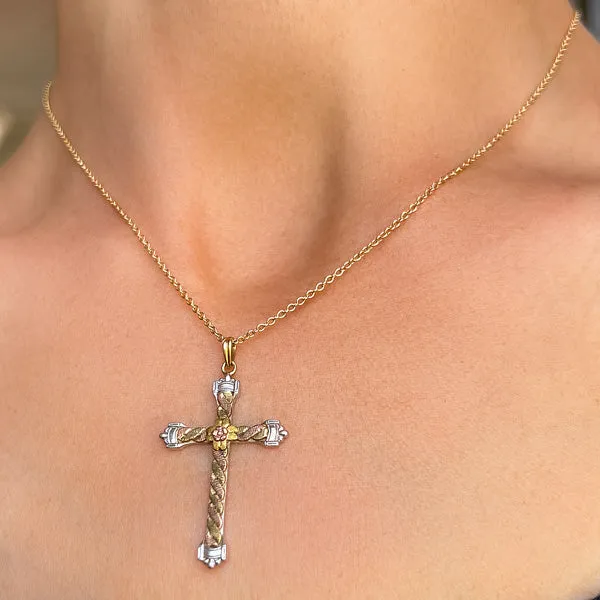 Antique Tri Gold Cross