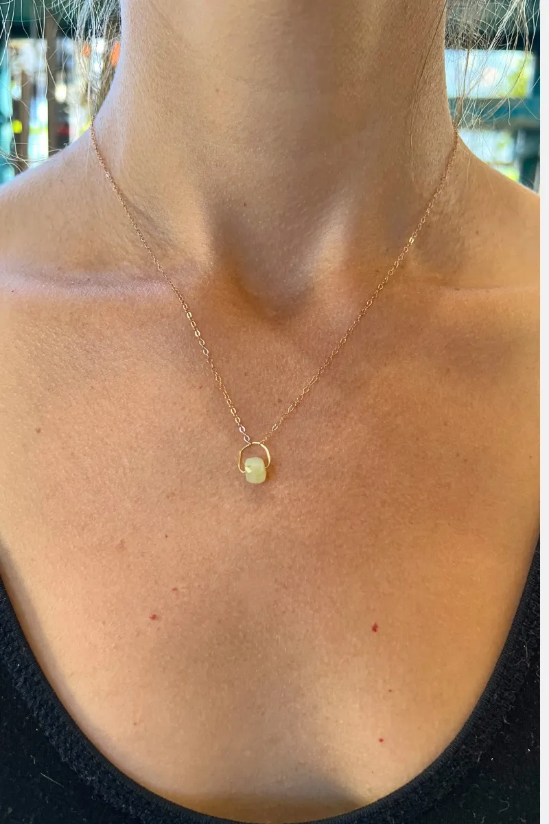 Australian Opal Drop Necklace