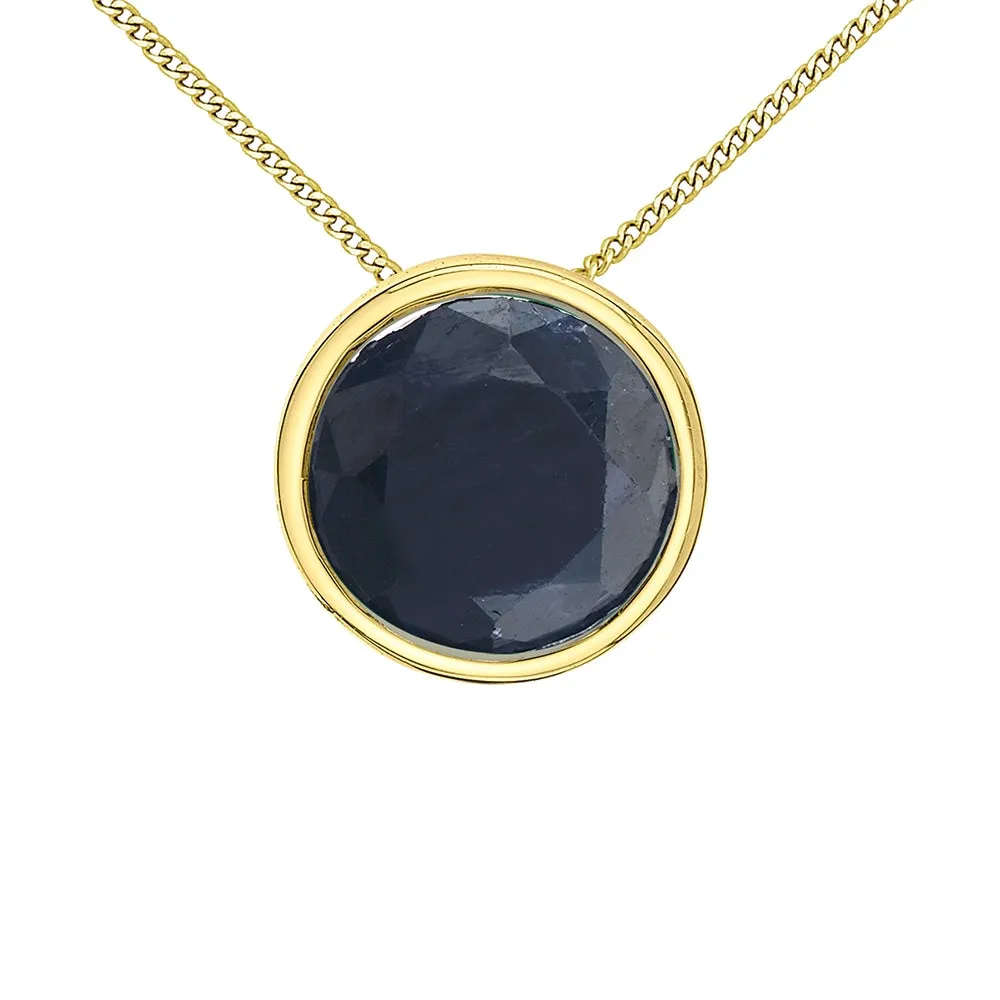 Bezel Set Birthstone Solitaire Pendants