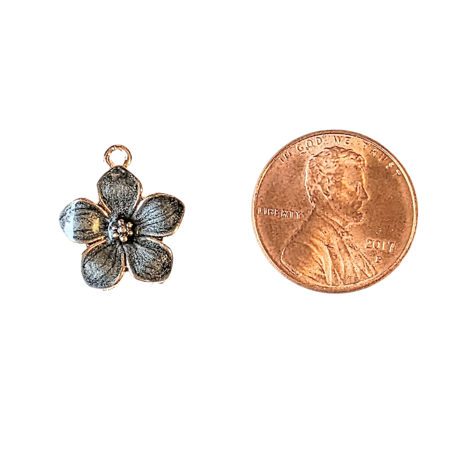 Black Flower Charm I