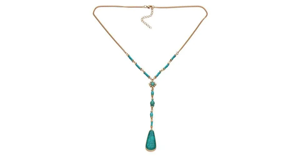 Bohemian Stone Pendant Necklace