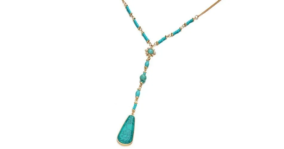 Bohemian Stone Pendant Necklace