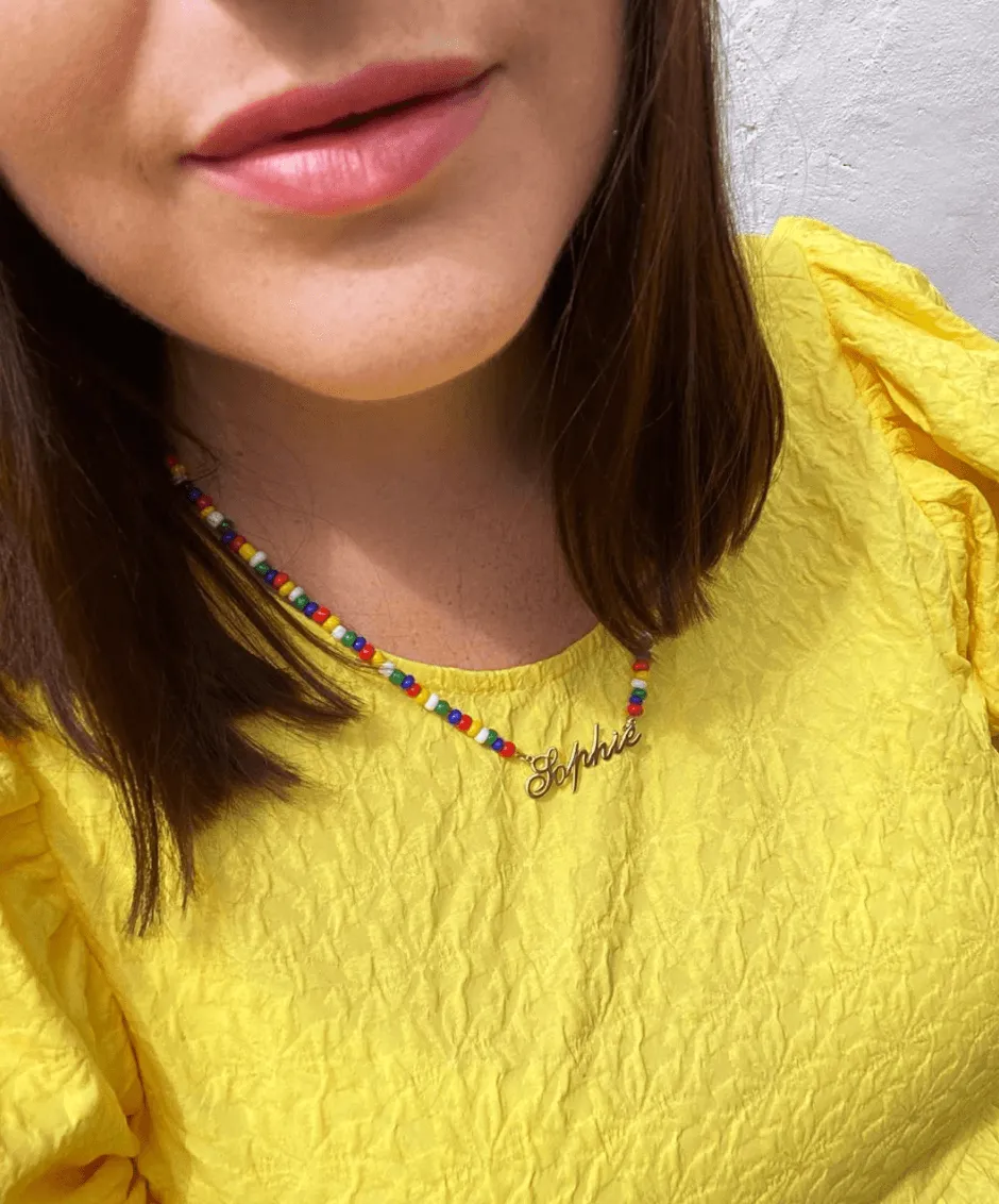 Calypso Beaded Name Necklace