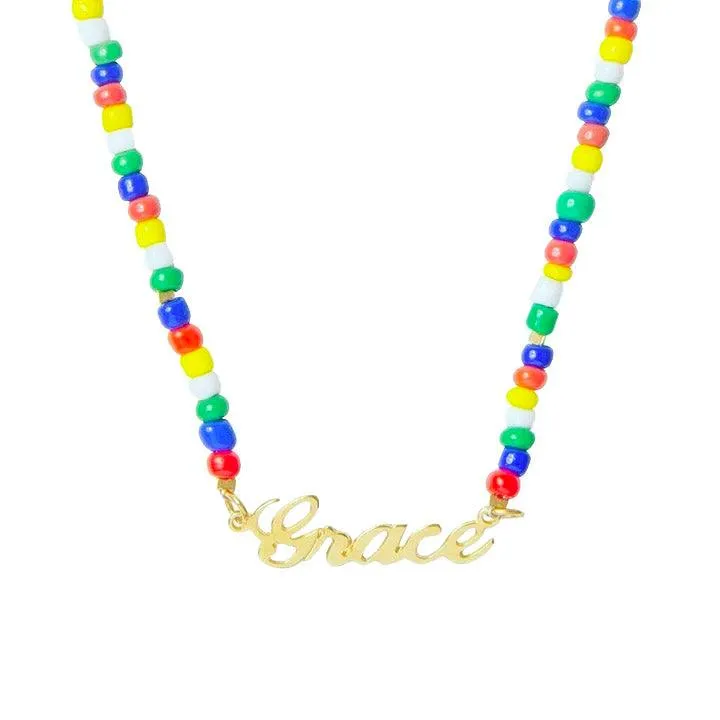 Calypso Beaded Name Necklace