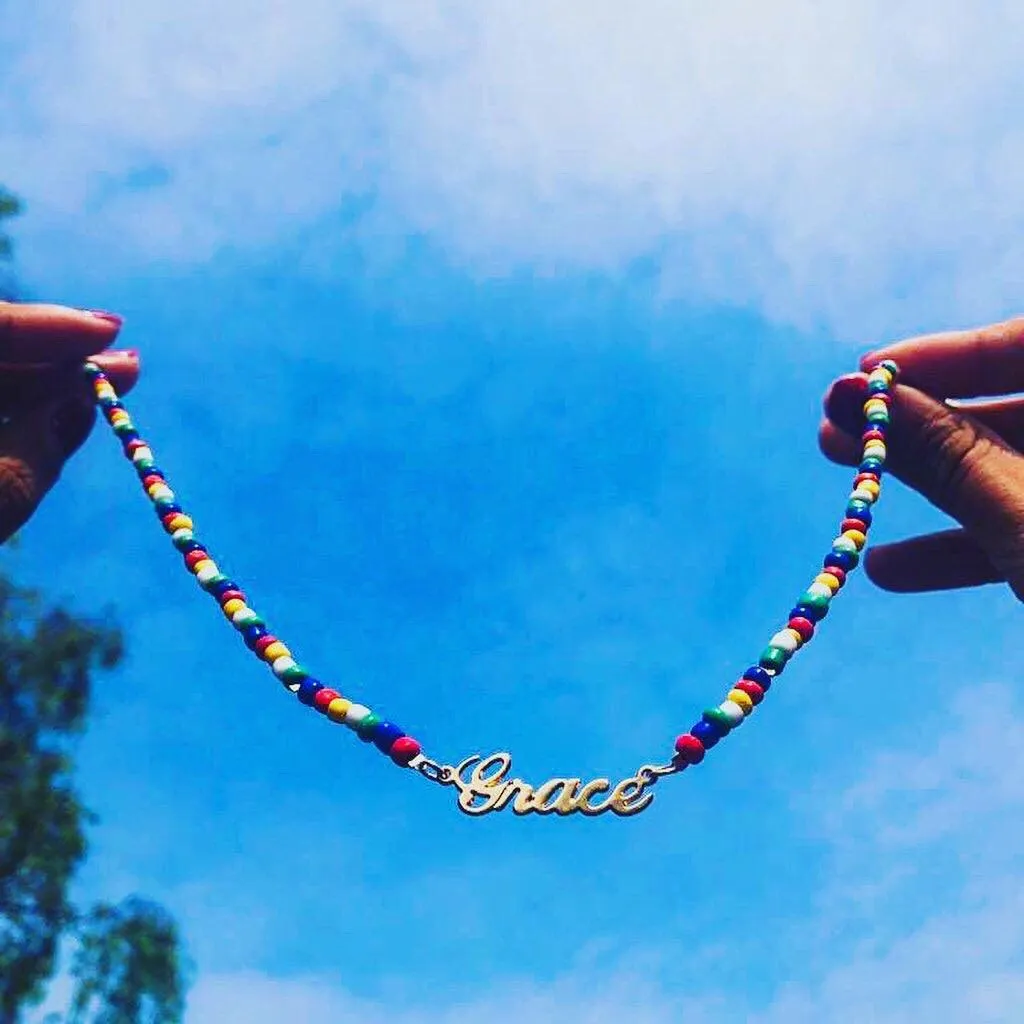 Calypso Beaded Name Necklace