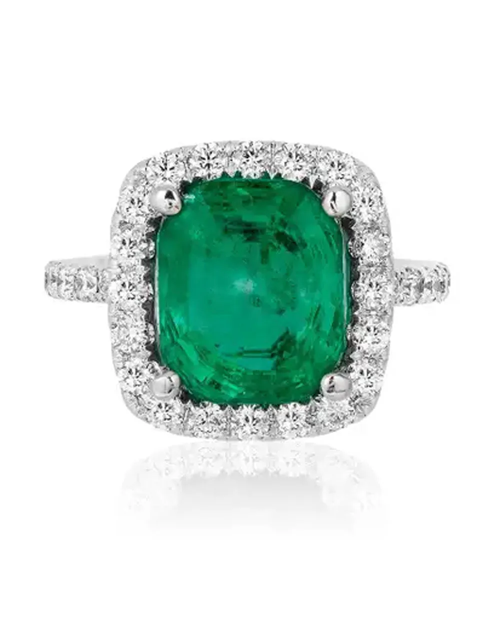 Columbian Emerald Mirror Ring