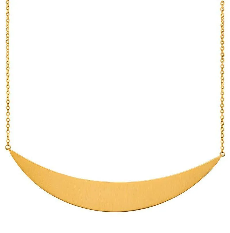 Crescent Plate Necklace