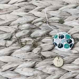 Cross Disc Necklace