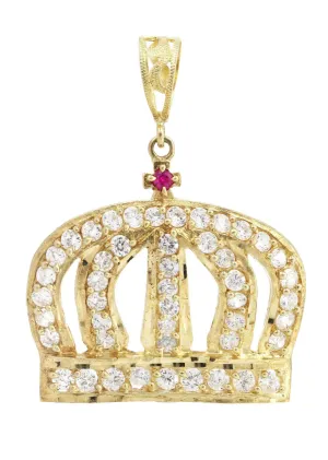 Crown  10K Gold Pendant | 16.5 Grams