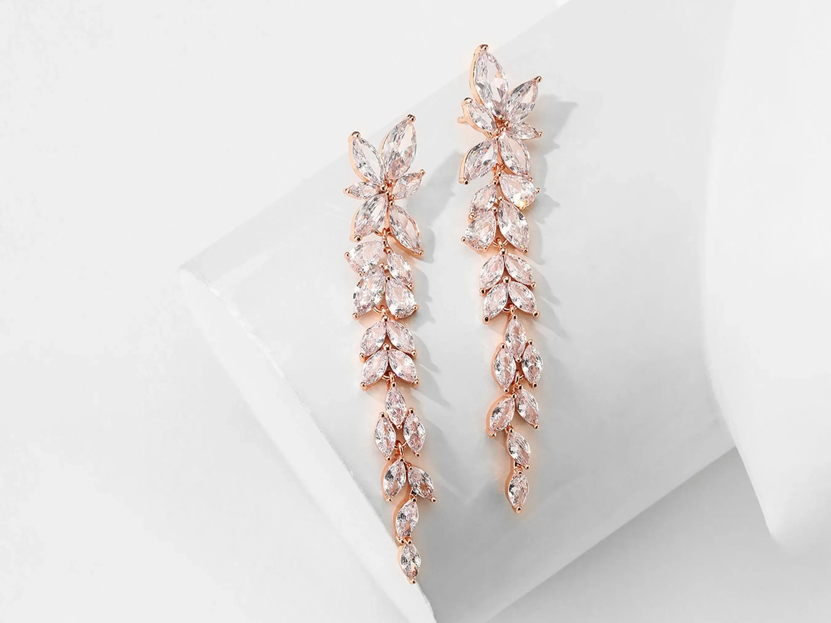 Crystal Bridal Earrings | Chandelier Earrings | Crystal Drop Earrings