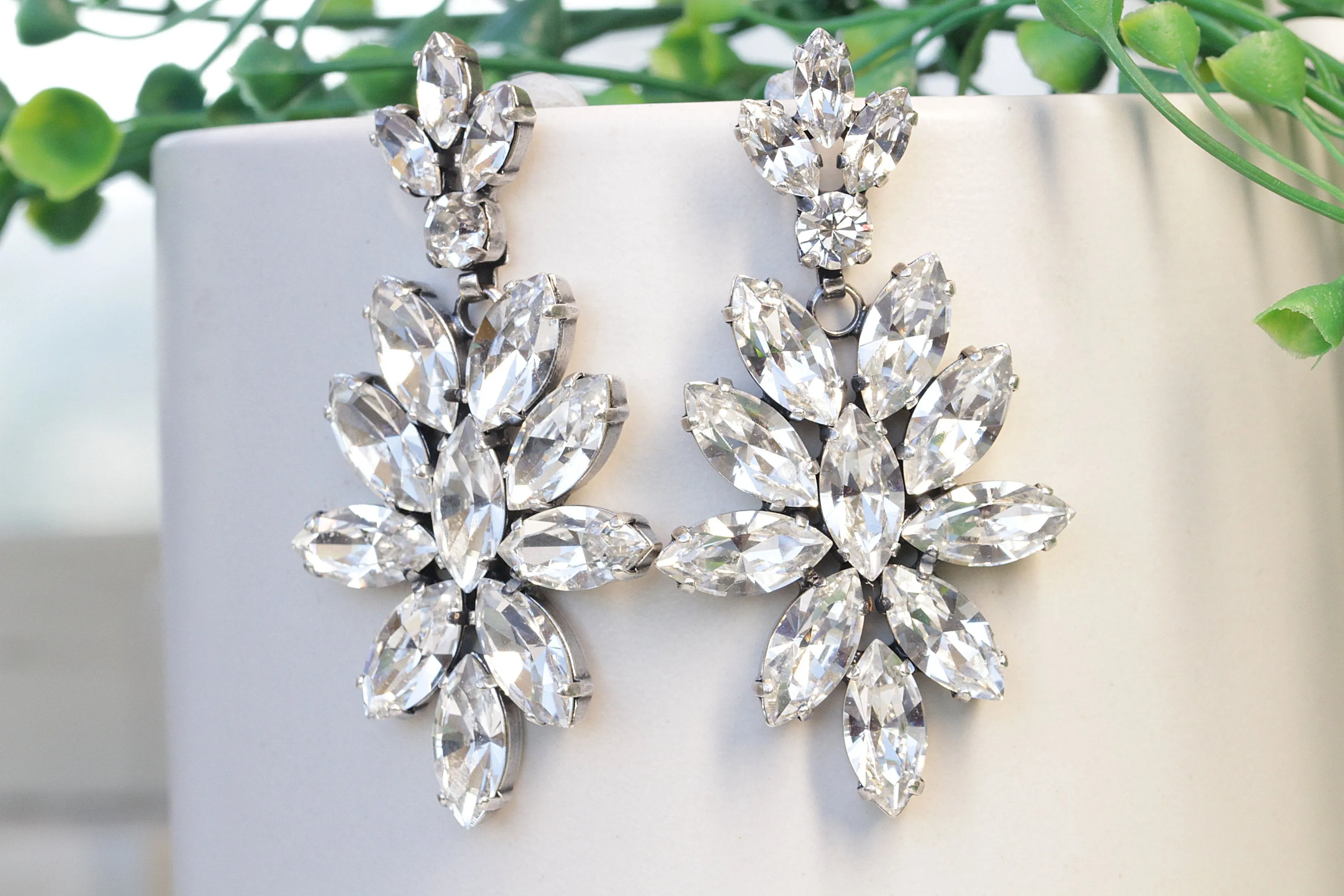 CRYSTAL STATEMENT EARRINGS