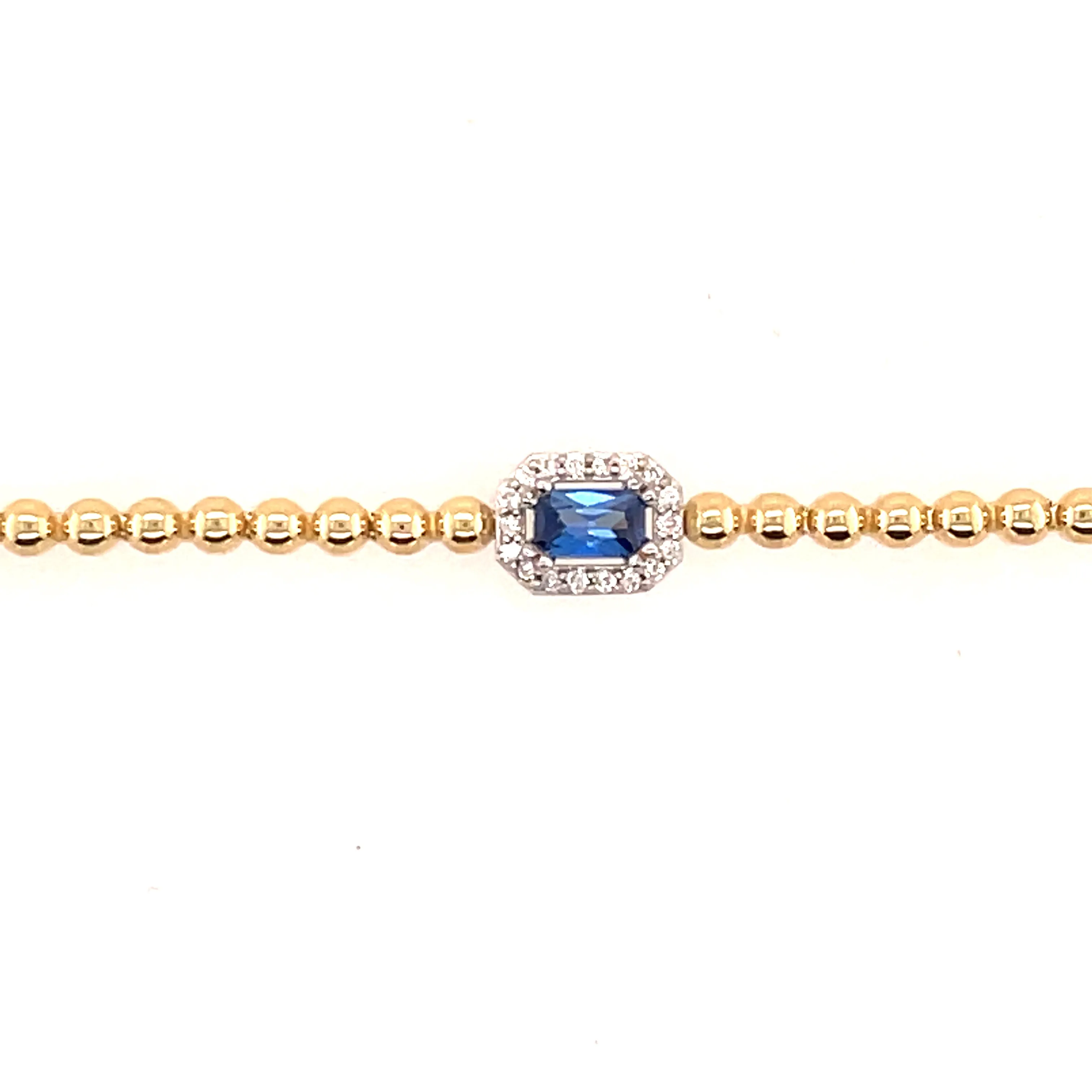 Diamond and Colored Stone Single Station Bracelet