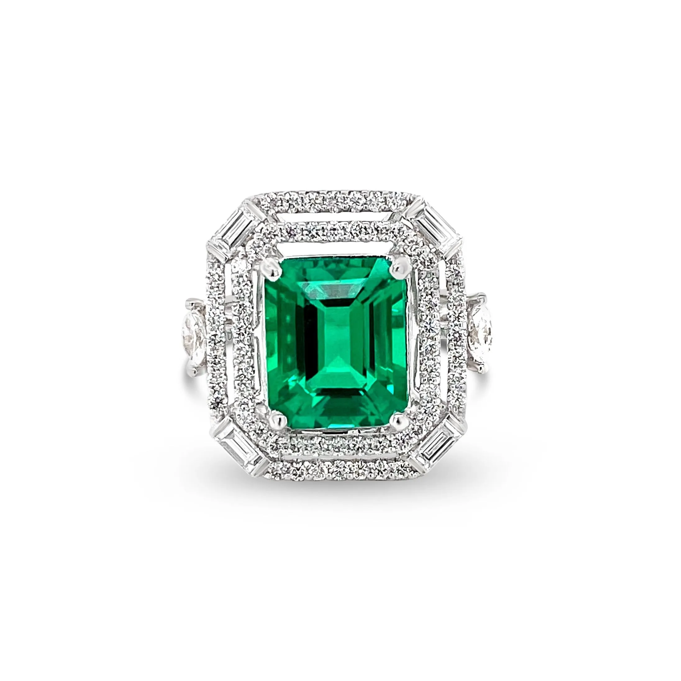 Emerald & Diamonds "Esmeralda" Ring