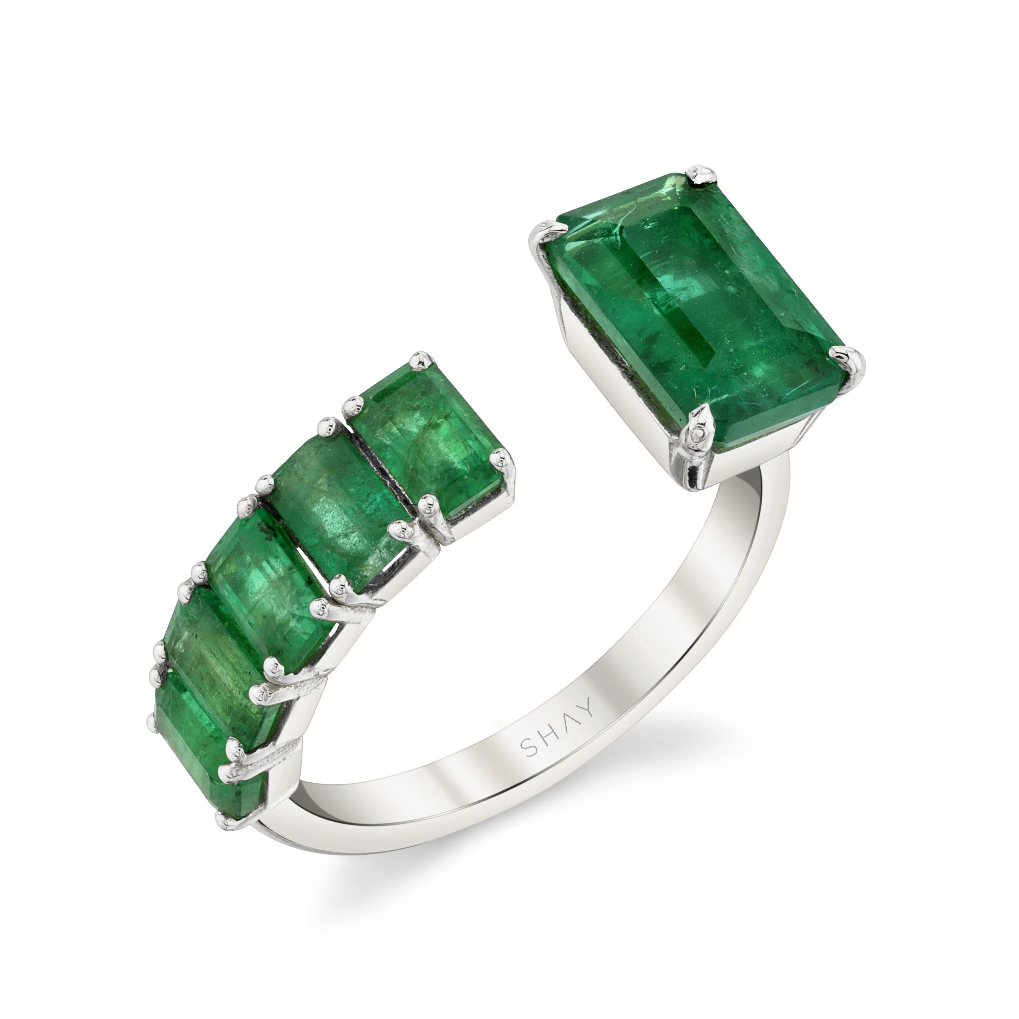 FLOATING EMERALD RING