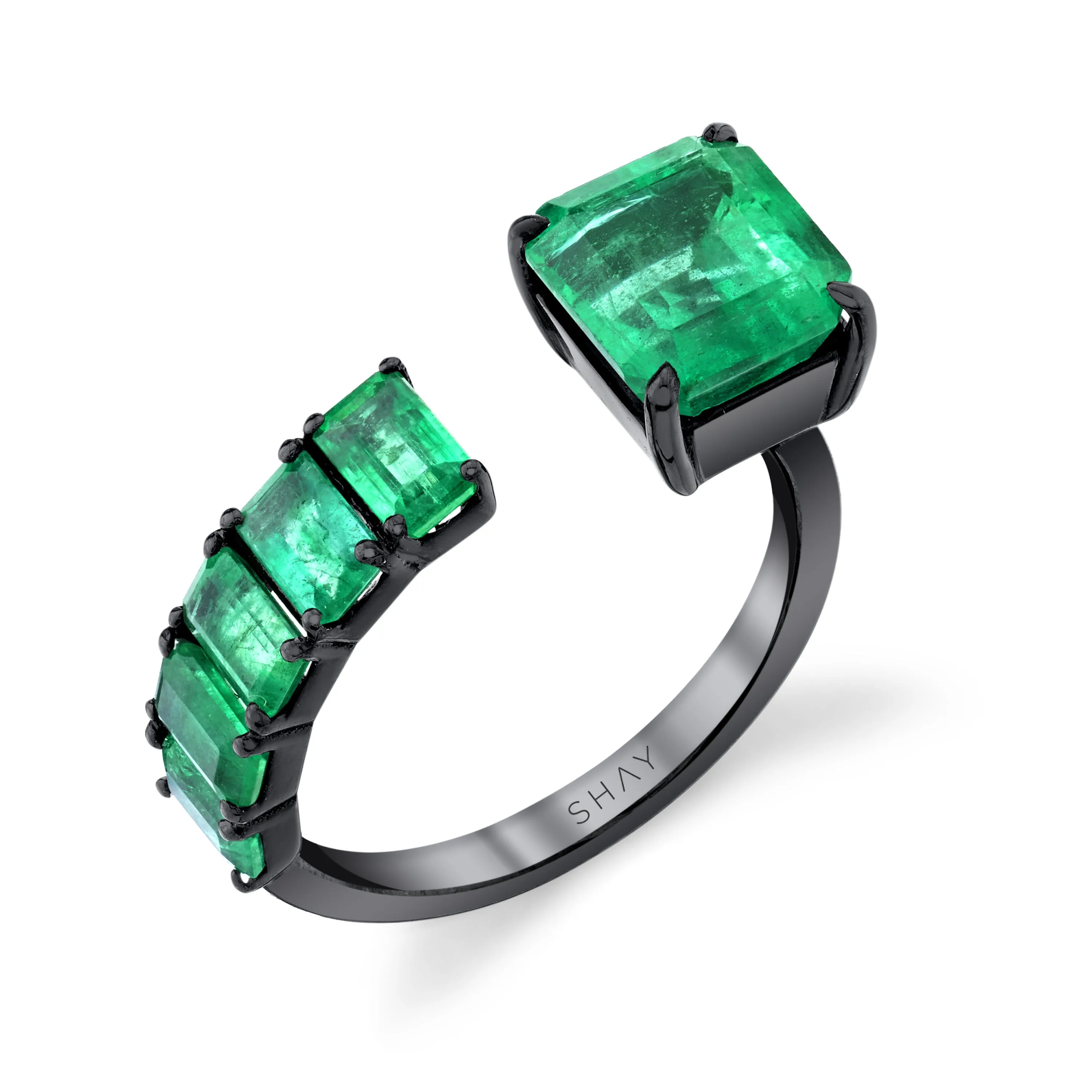 FLOATING EMERALD RING