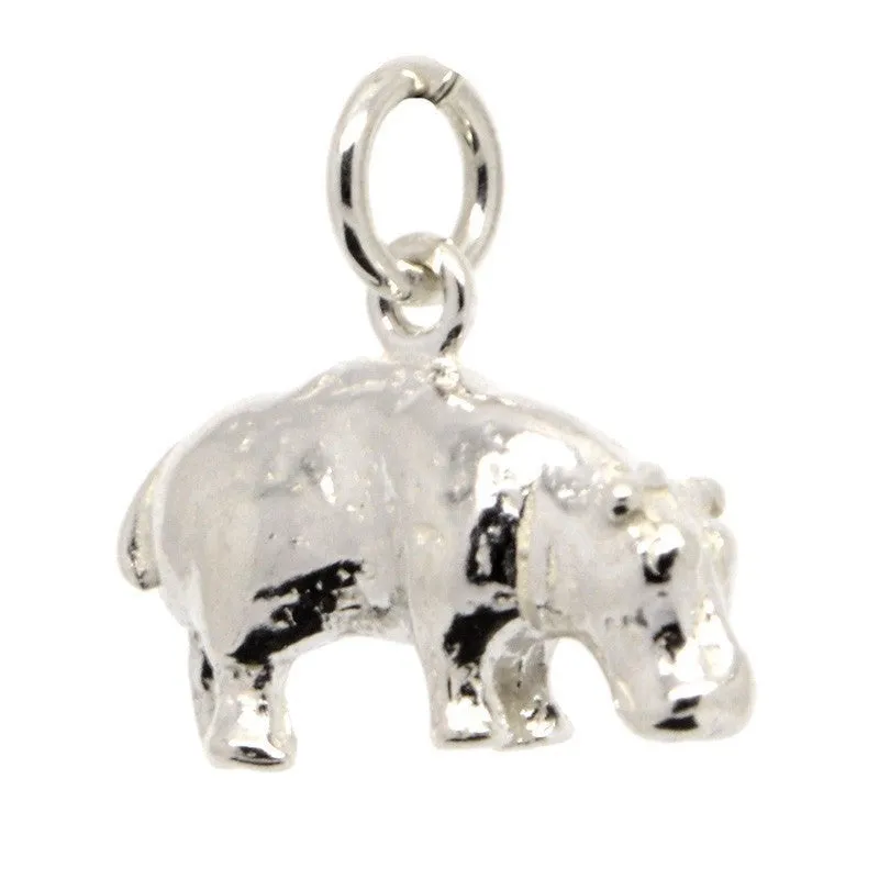 Gold Hippo Charm