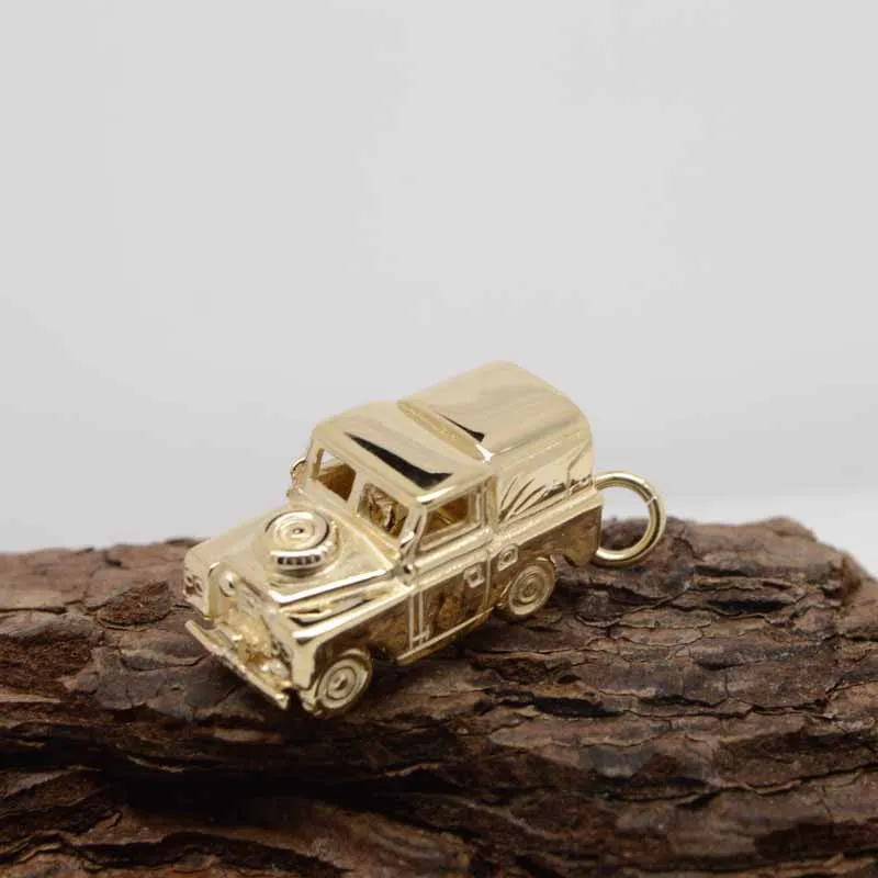 Gold Landrover Charm