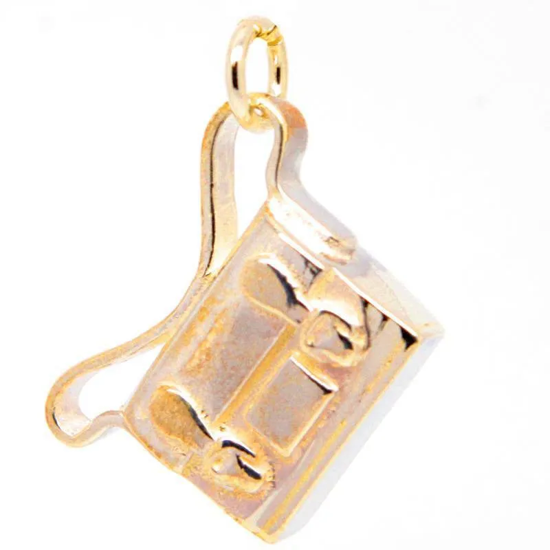 Gold Satchel or school bag Charm