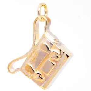 Gold Satchel or school bag Charm