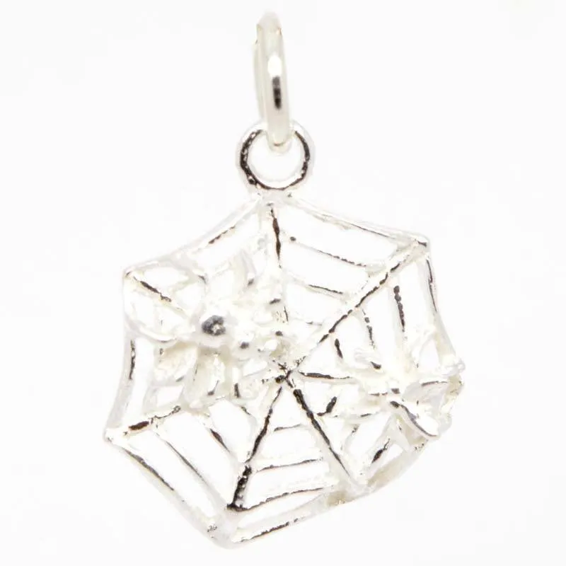 Gold Spider Web Charm