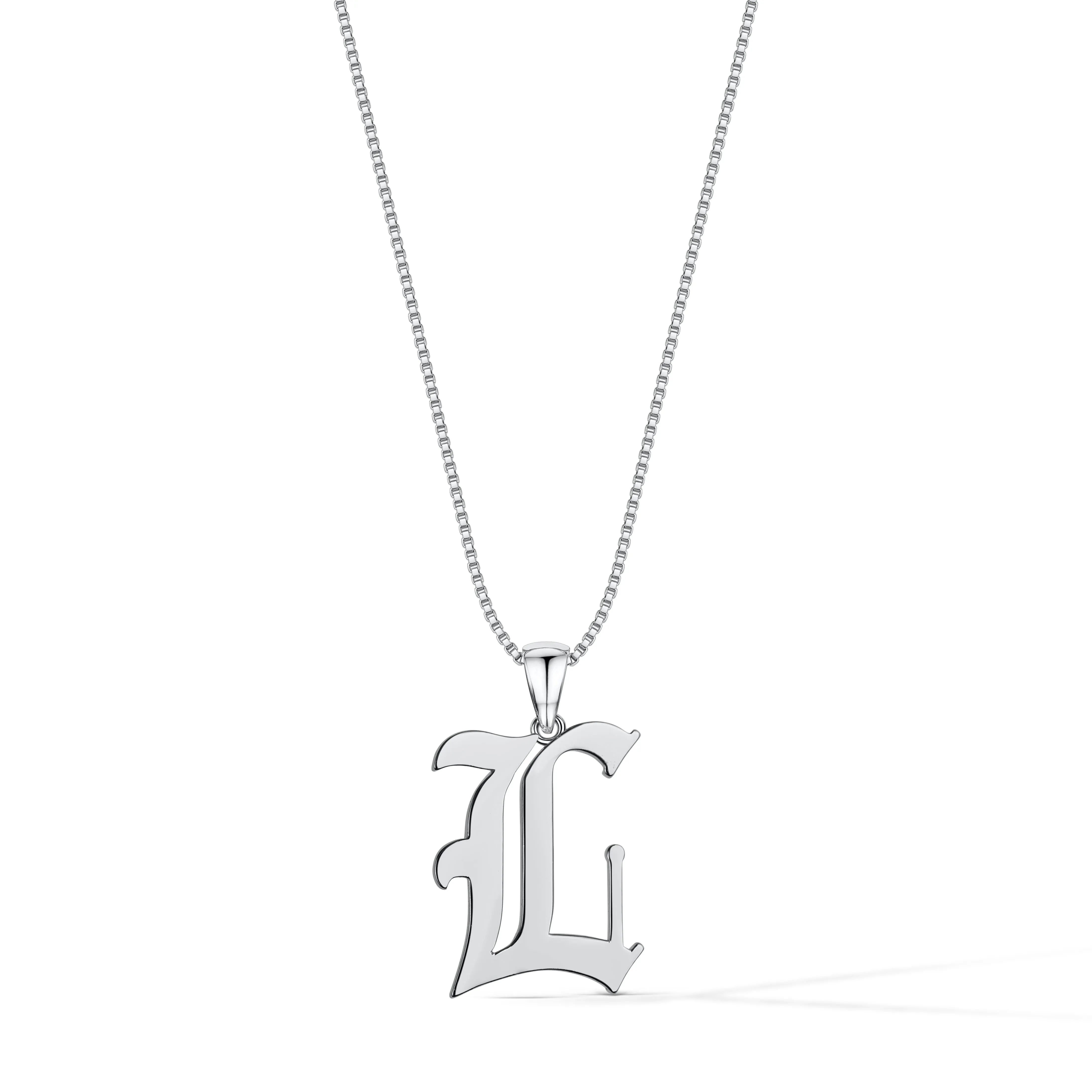 Gothic Initial Necklace