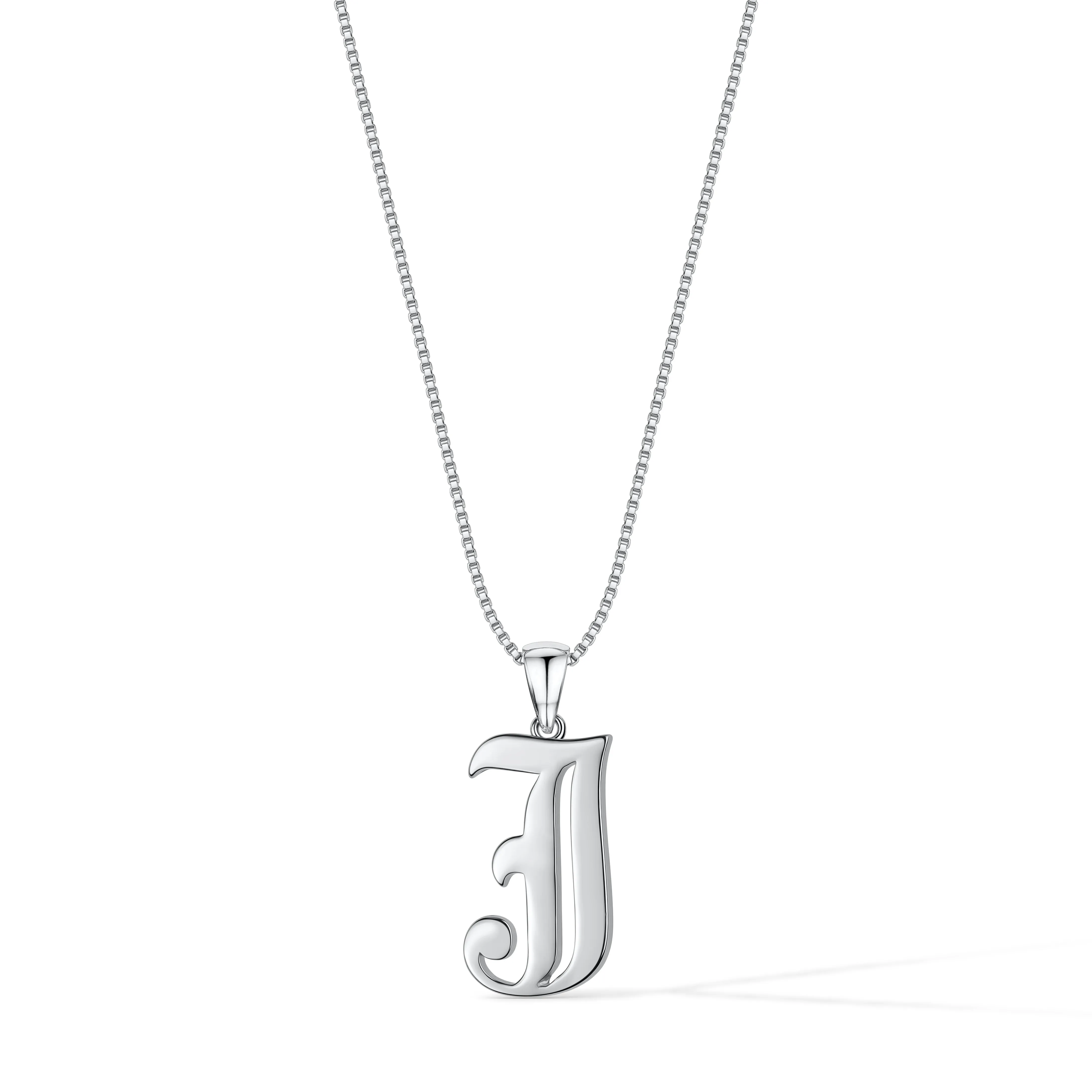 Gothic Initial Necklace