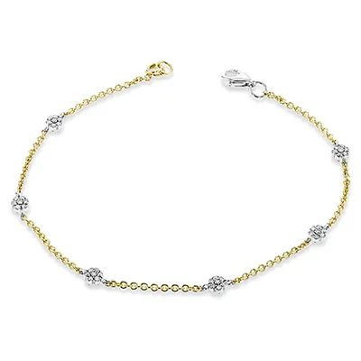 Harmonie Bracelet in 18K Gold with Diamonds