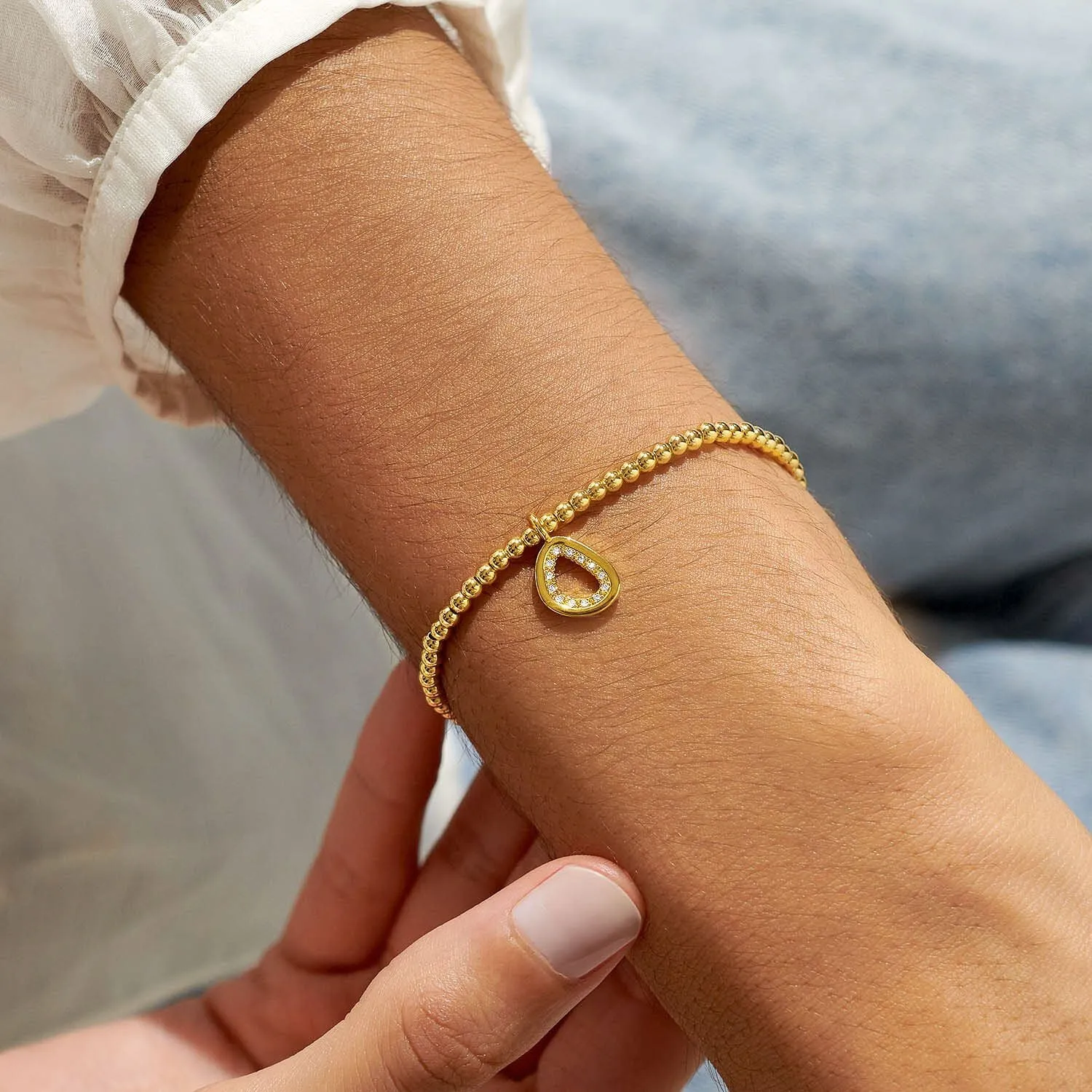 Joma Jewellery Gold A Little 'Fearless' Bracelet