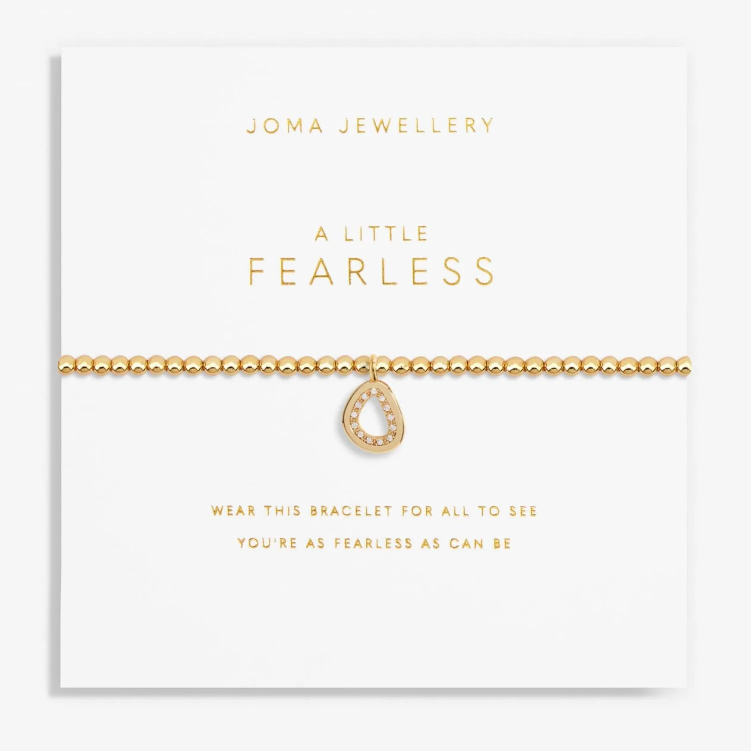 Joma Jewellery Gold A Little 'Fearless' Bracelet