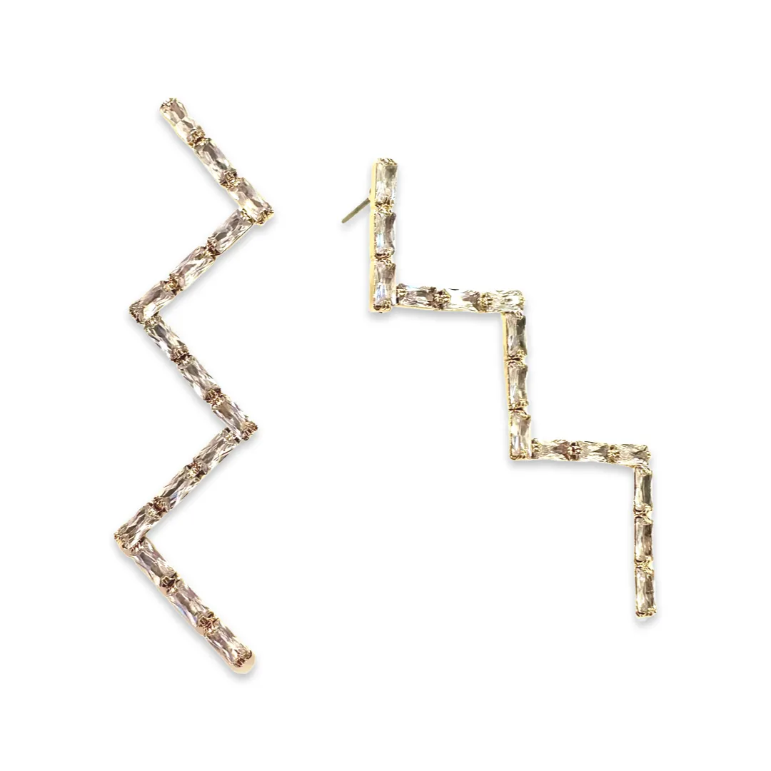 Krista Zig Zag Statement Earrings