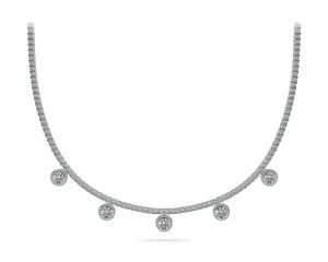 Ladies Tennis Necklace N369-C-R