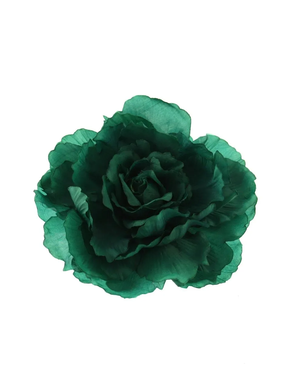 Large Flat Rose on Concord Clip & Brooch Pin