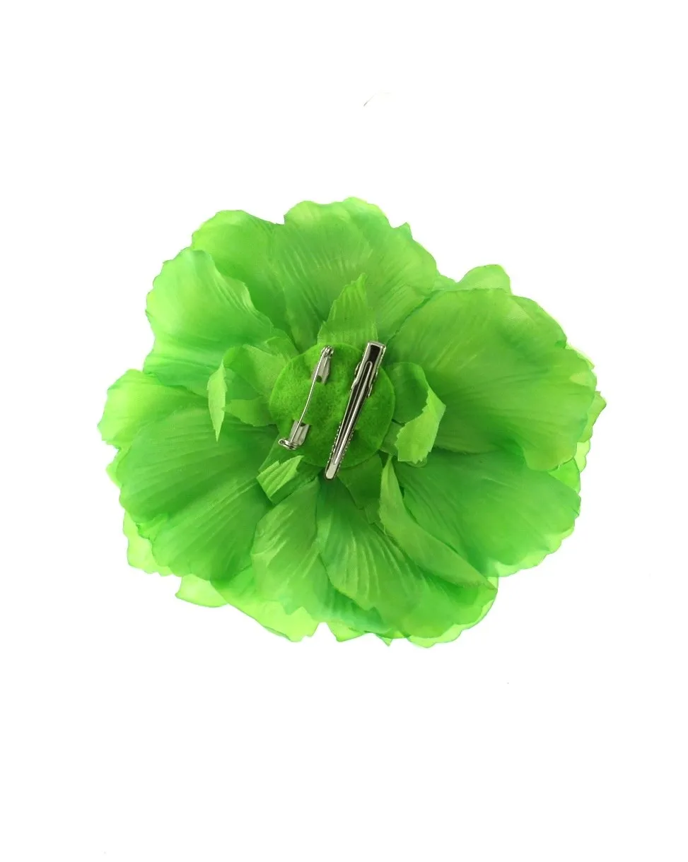 Large Flat Rose on Concord Clip & Brooch Pin