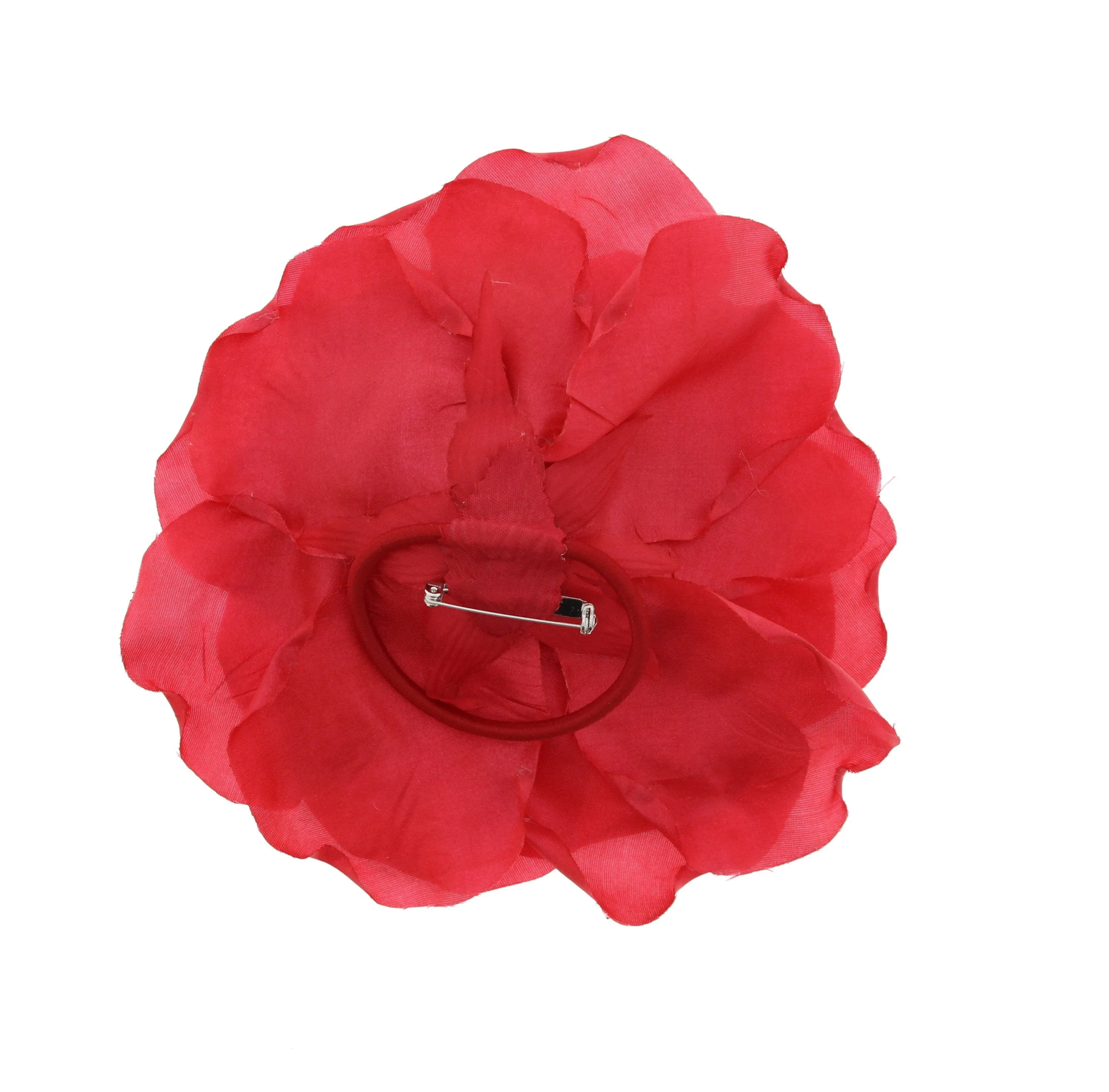 Large Rose on Elastic & Brooch Pin